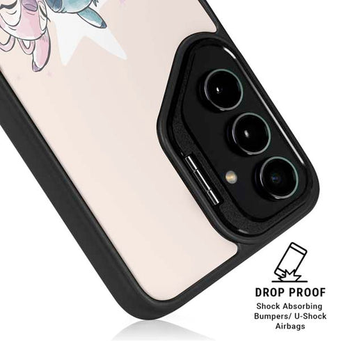Disney Lilo and Stitch Stitch and Angel Galaxy S25 Ultra Kickstand Case